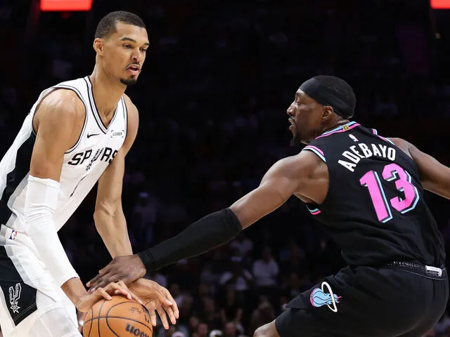 Wemby's monster double-double guides Spurs past sliding Heat