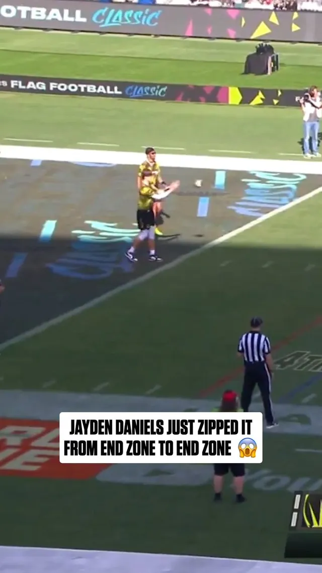 Daniels finds Adams in stride on deep toss 🎯